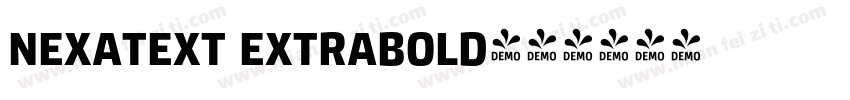 nexatext extrabold字体转换